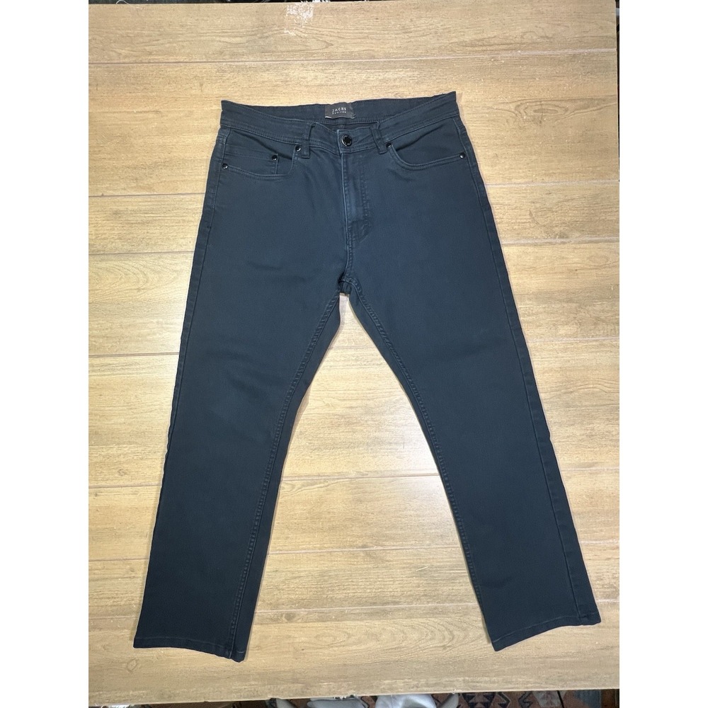 Jachs Men's 5 Pocket Stretch The Traveler Pant Straight Leg‎ Black Size 32 x 29